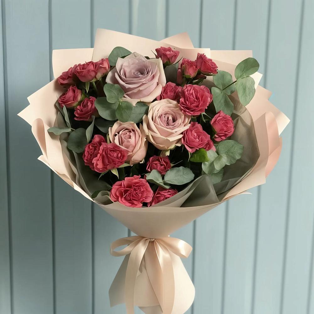 Букет цветов из: Гвоздики и Розы в Сортавале