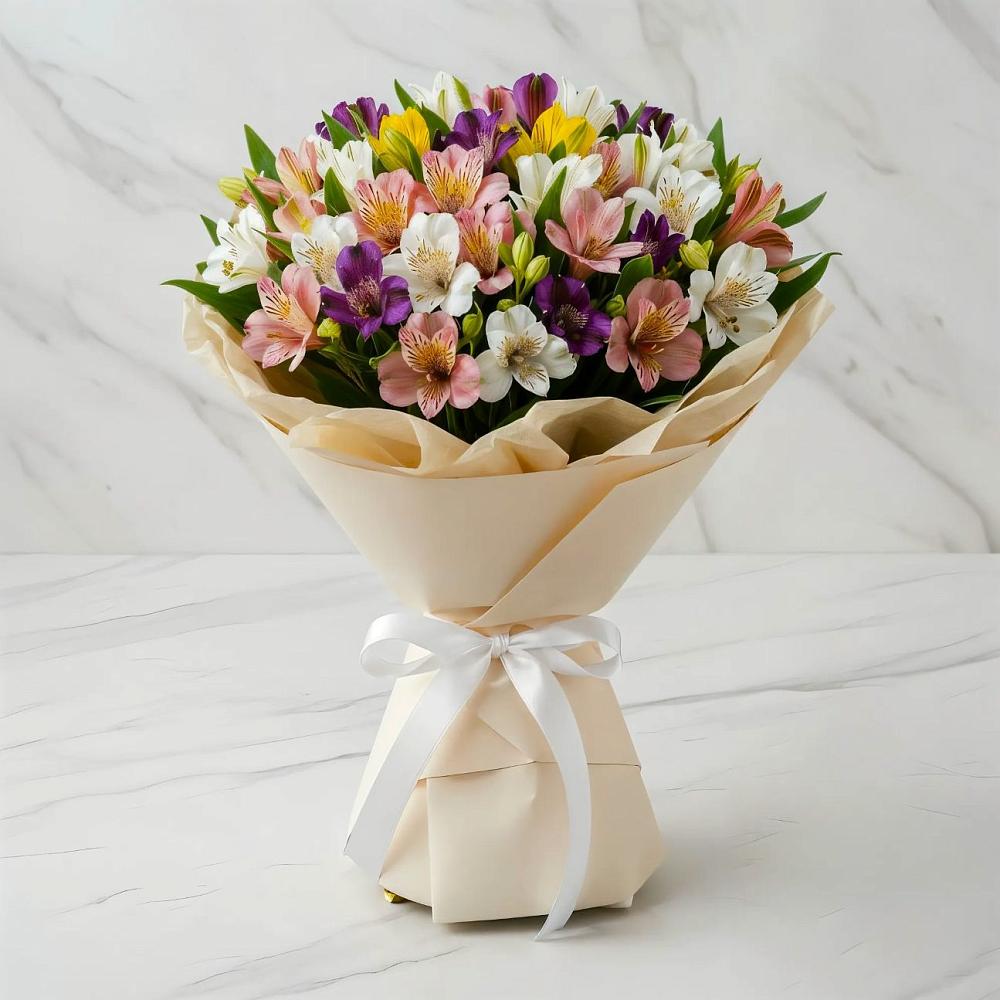 Букет цветов из: Альстромерии в Сортавале