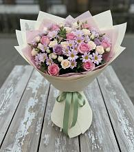 Букет цветов из:  Розы и Хризантемы в Сортавале