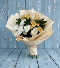 Букет цветов из:  Розы и Хризантемы в Сортавале