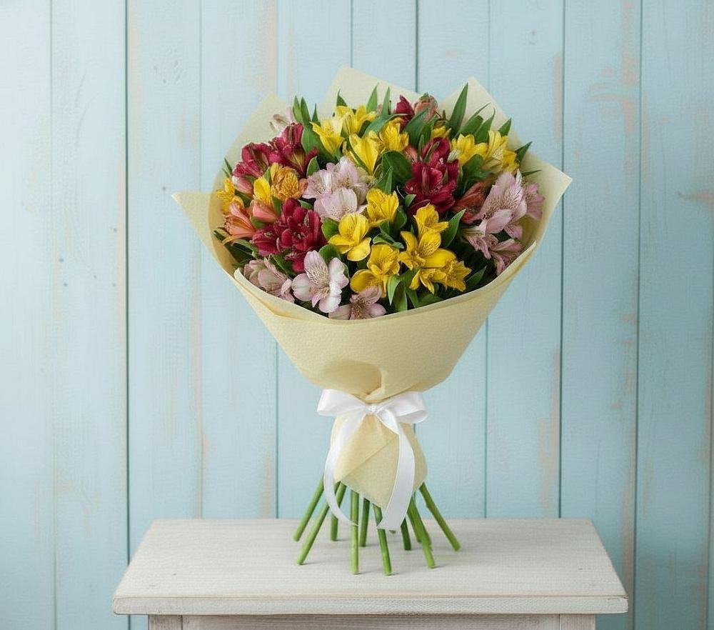 Букет цветов из: Альстромерии в Сортавале