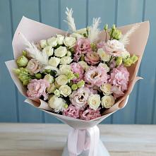 Букет цветов из:  Альстромерии и Розы в Сортавале